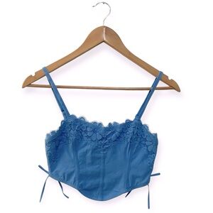 Colsie Blue Lace Trim‎ Brallette
